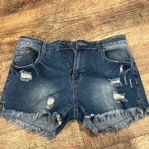 Jean shorts. Size medium.